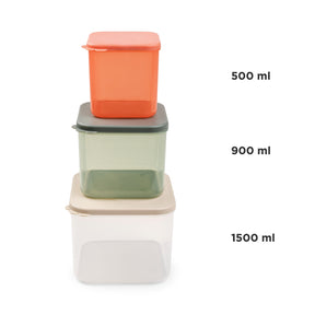 Food storage container set L - Elphee - Colour mix