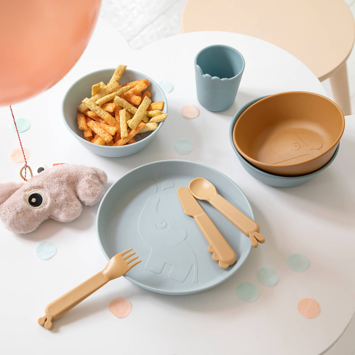 Kiddish cutlery set - Deer friends - Sand