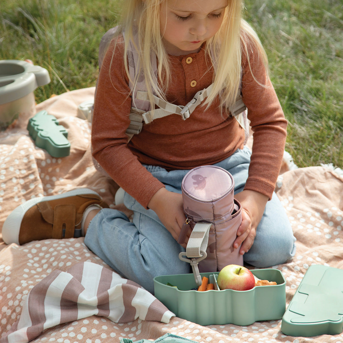 Kids insulated bottle holder - Lalee - Sand