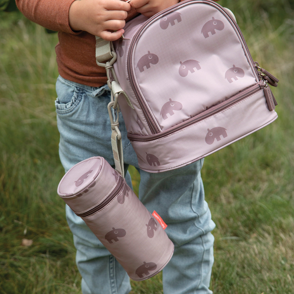 Childrens lunch bag with drink holder online