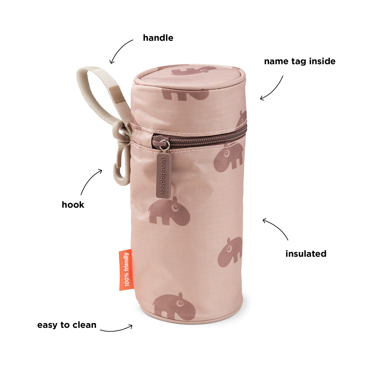 Kids insulated bottle holder - Ozzo - Powder