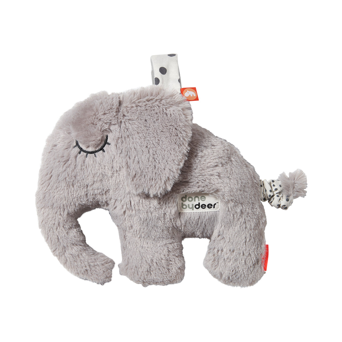 Musical cuddle toy - Elphee - Grey - Front