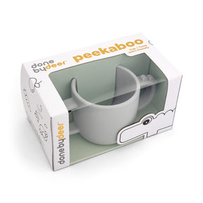 Peekaboo 2-handle cup - Croco - Grey - Packaging