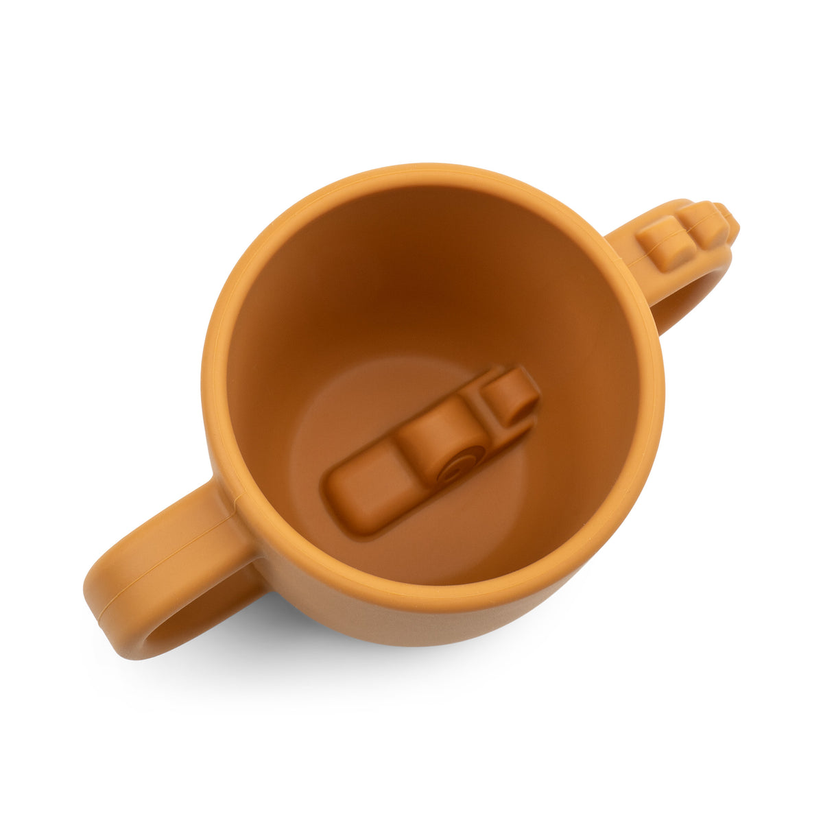 Peekaboo 2-handle cup - Croco - Mustard - Detail