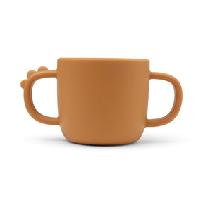Peekaboo 2-handle cup - Croco - Mustard - Front