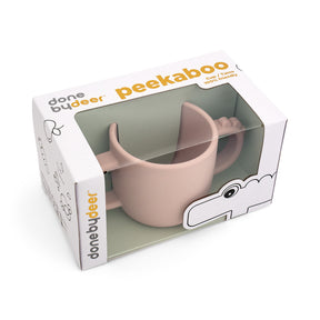 Peekaboo 2-handle cup - Croco - Powder - Packaging