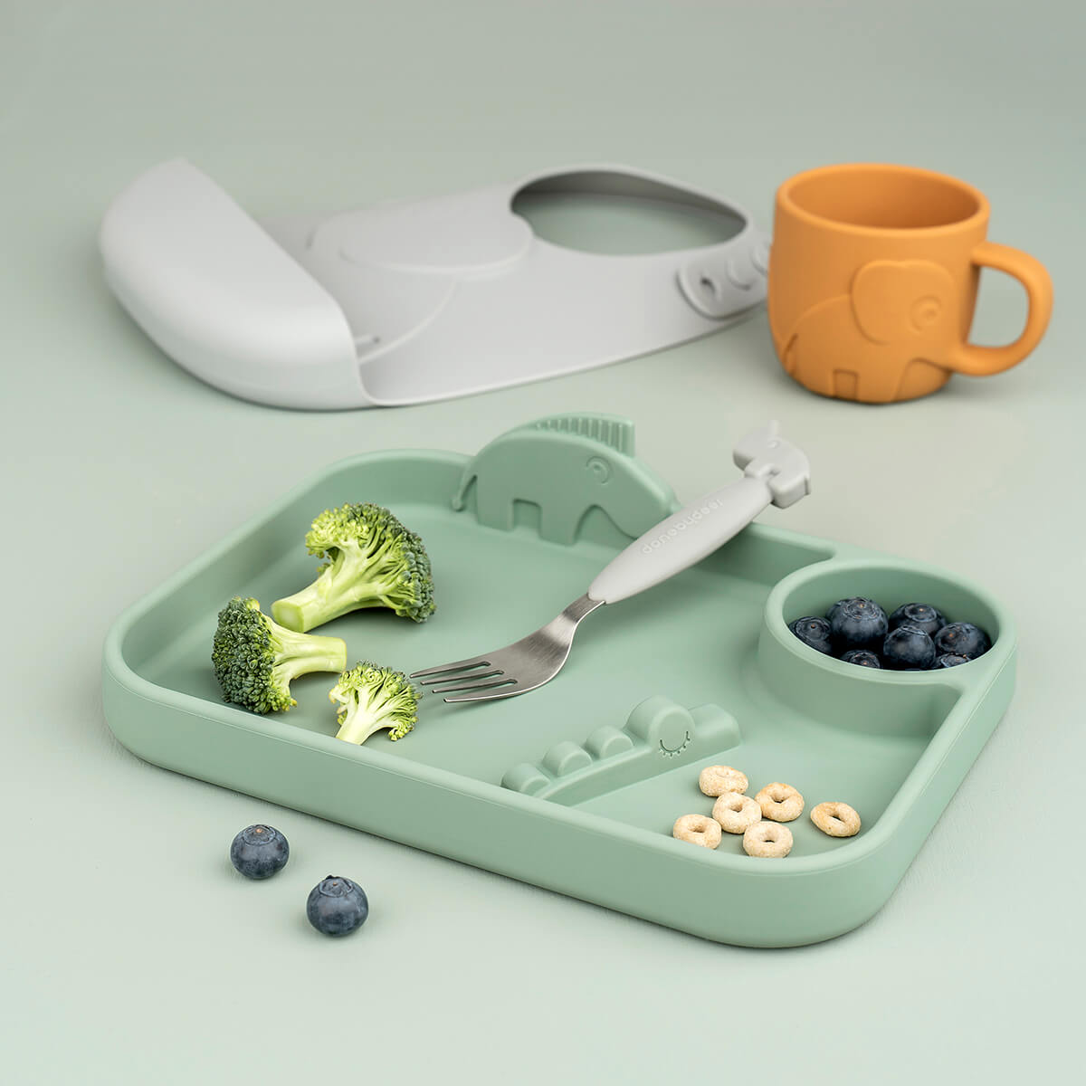 Peekaboo assiette plateau - Deer friends - Vert