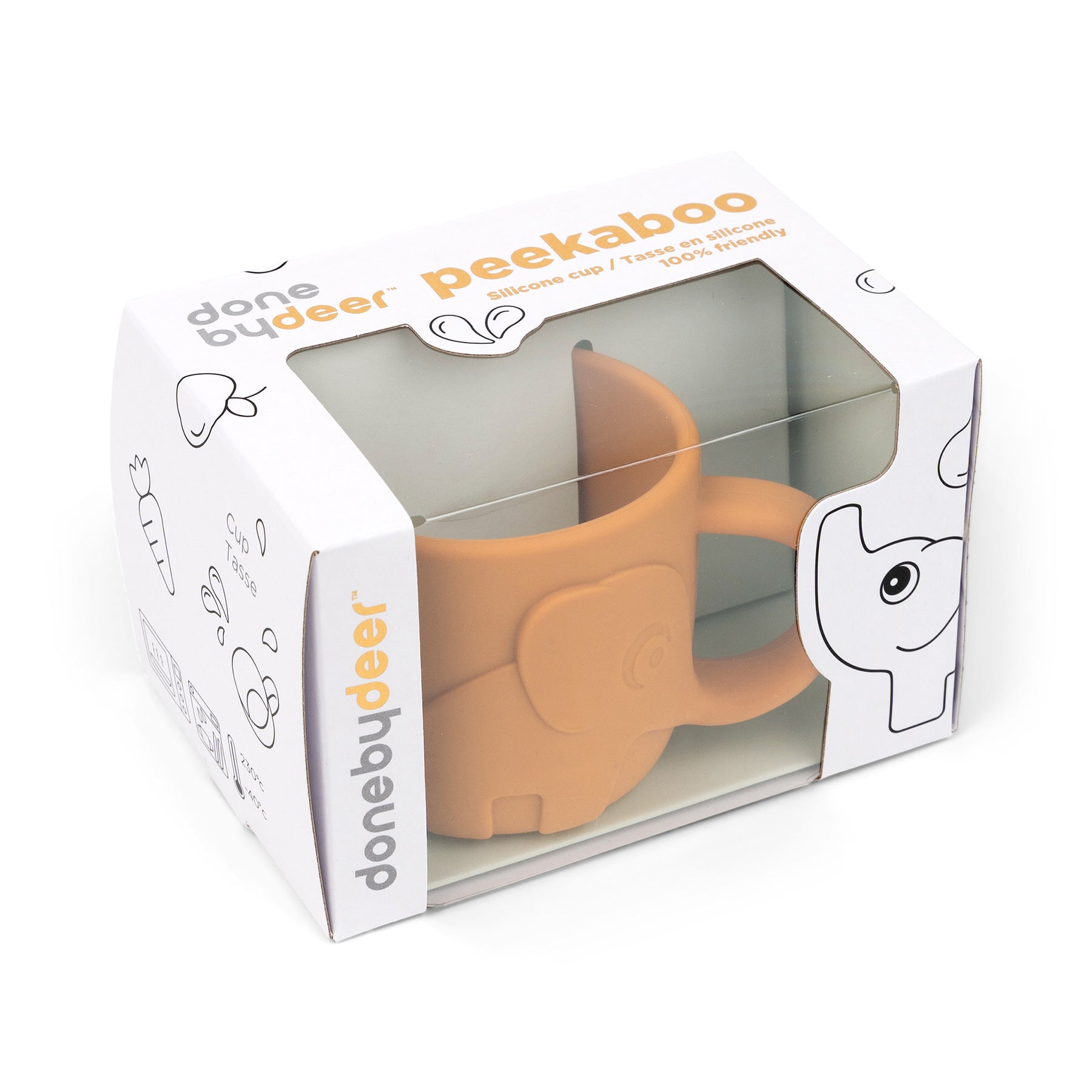 Peekaboo cup - Elphee - Mustard - Packaging