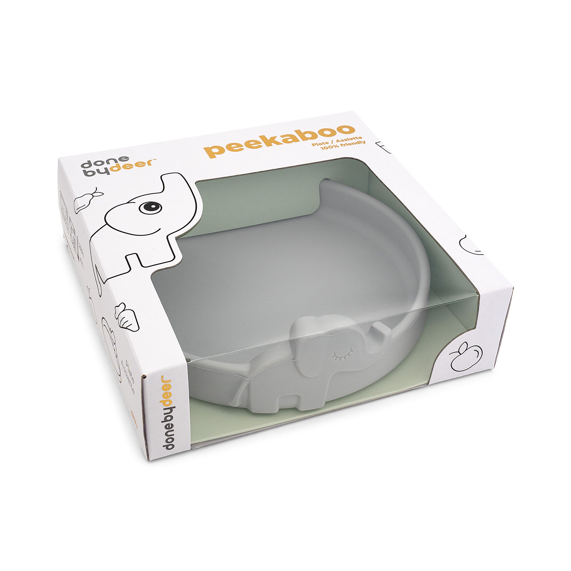 Peekaboo plate - Elphee - Grey - Packaging