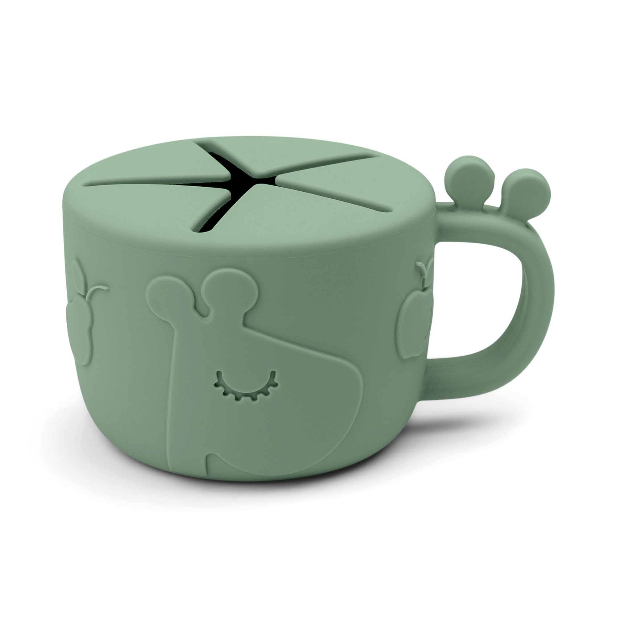 Peekaboo snack cup - Raffi - Green - Front