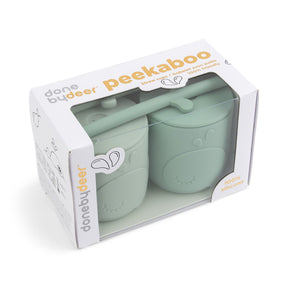 Peekaboo straw cup 2-pack - Wally - Green - Packaging