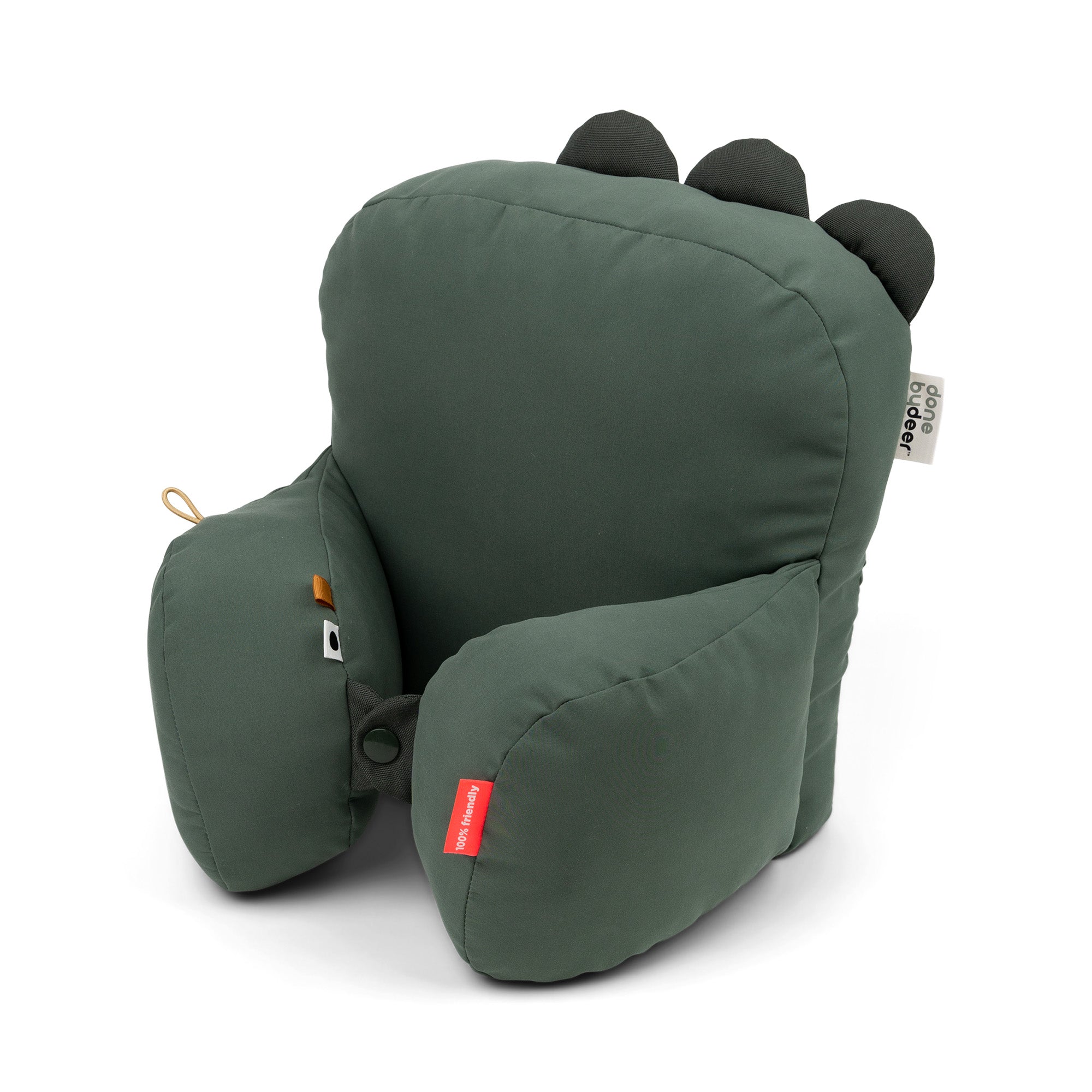 Pram pillow - Croco - Green - Front