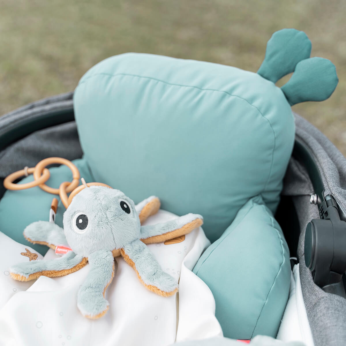 Pram pillow - Raffi - Blue