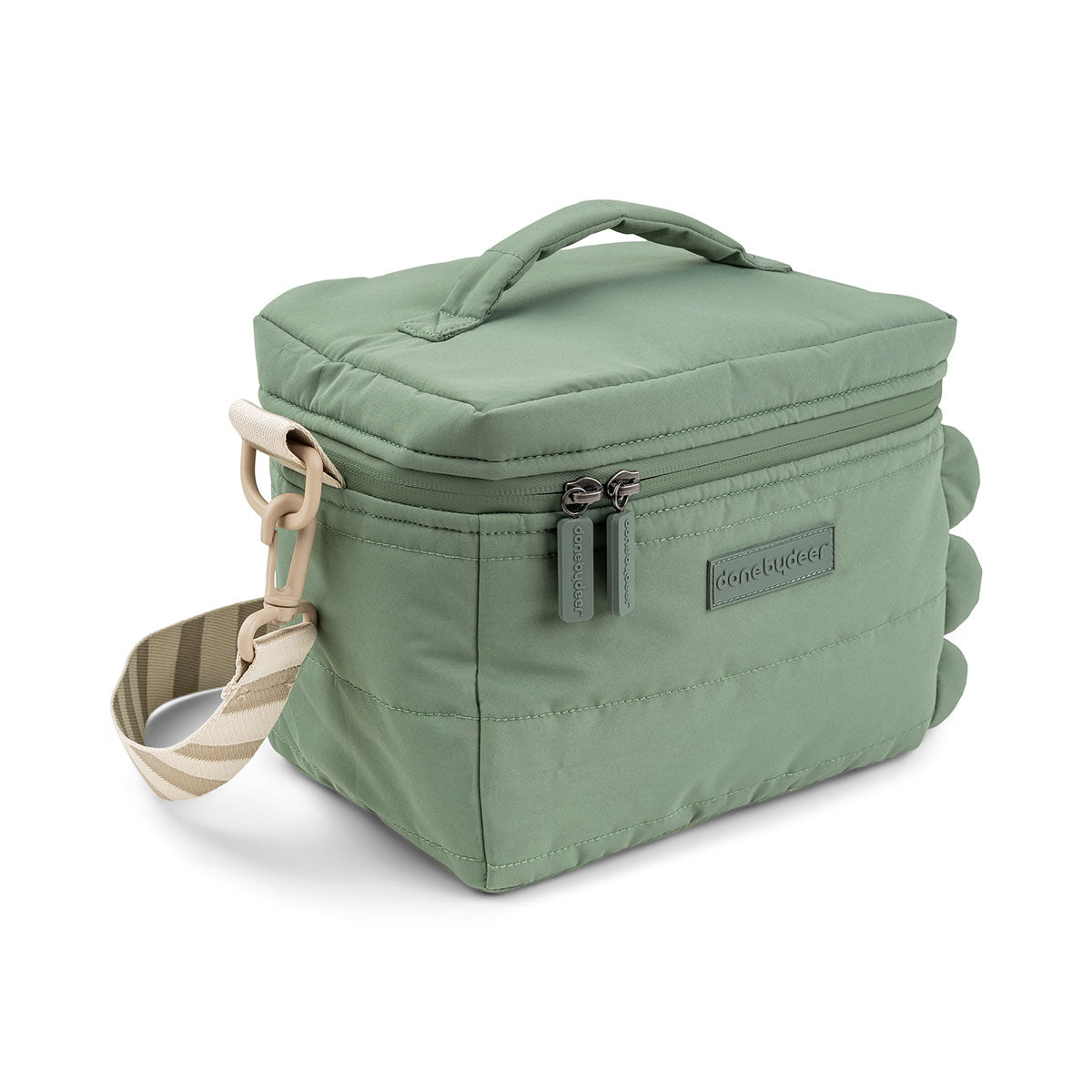 Quilted insulation bag - Croco - Green