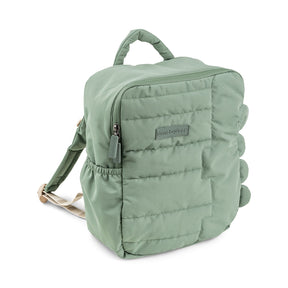 Quilted kids backpack - Croco - Green