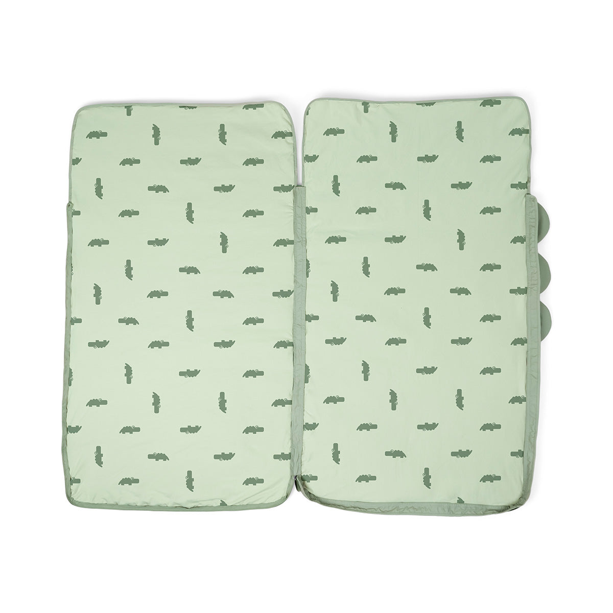 Quilted kids slumber bag - Croco - Green
