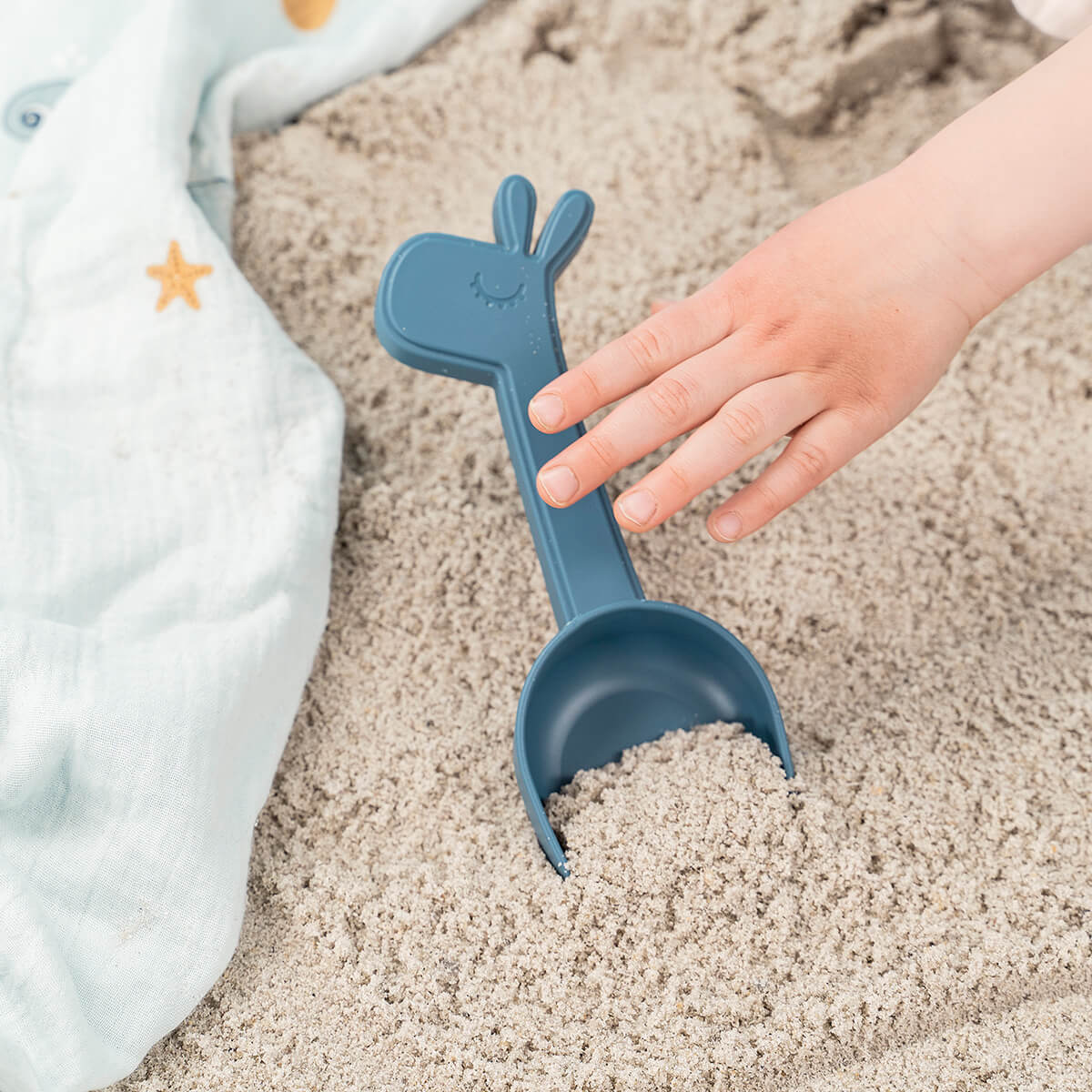 Sand play set 3 pcs - Deer friends - Blue