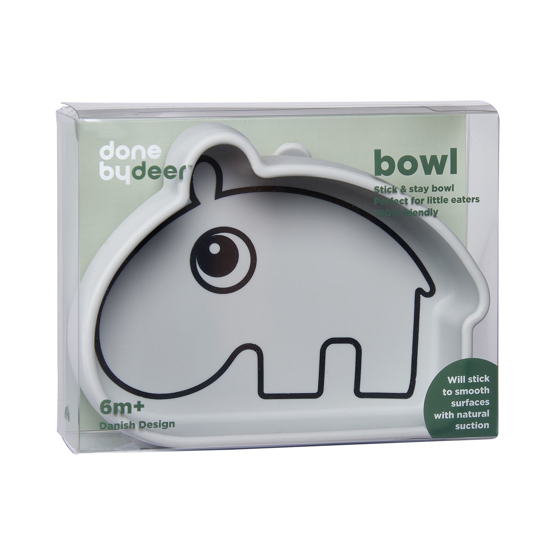 Silicone Stick & Stay bowl - Ozzo - Grey - Packaging