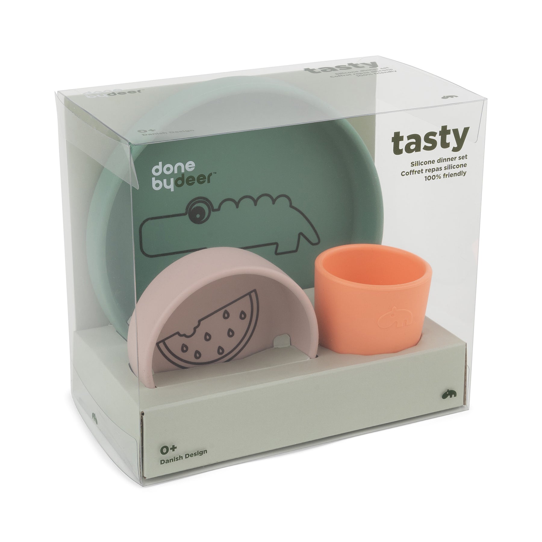 Silicone dinner set - Croco - Colour mix - Packaging