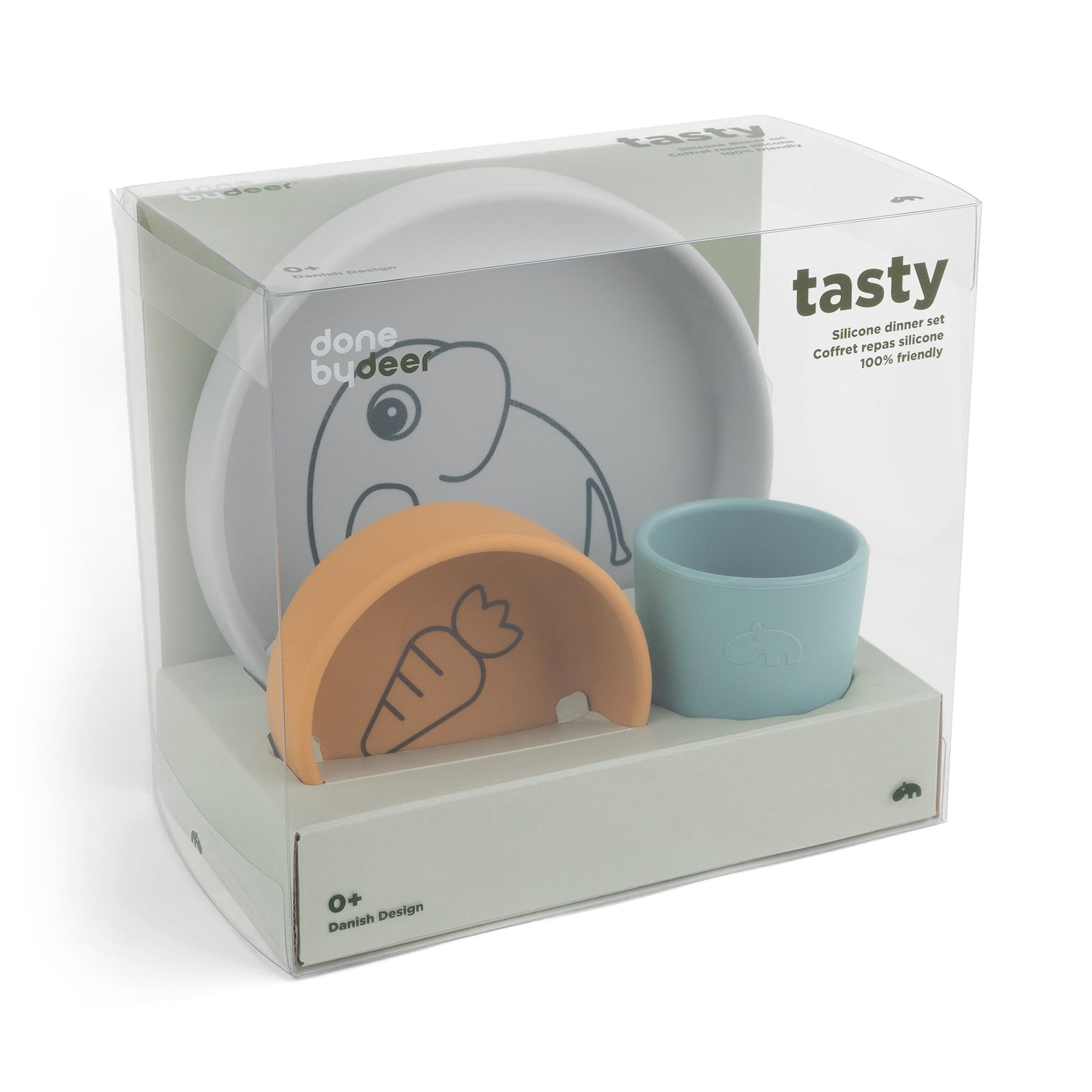 Silicone dinner set - Elphee - Colour mix - Packaging