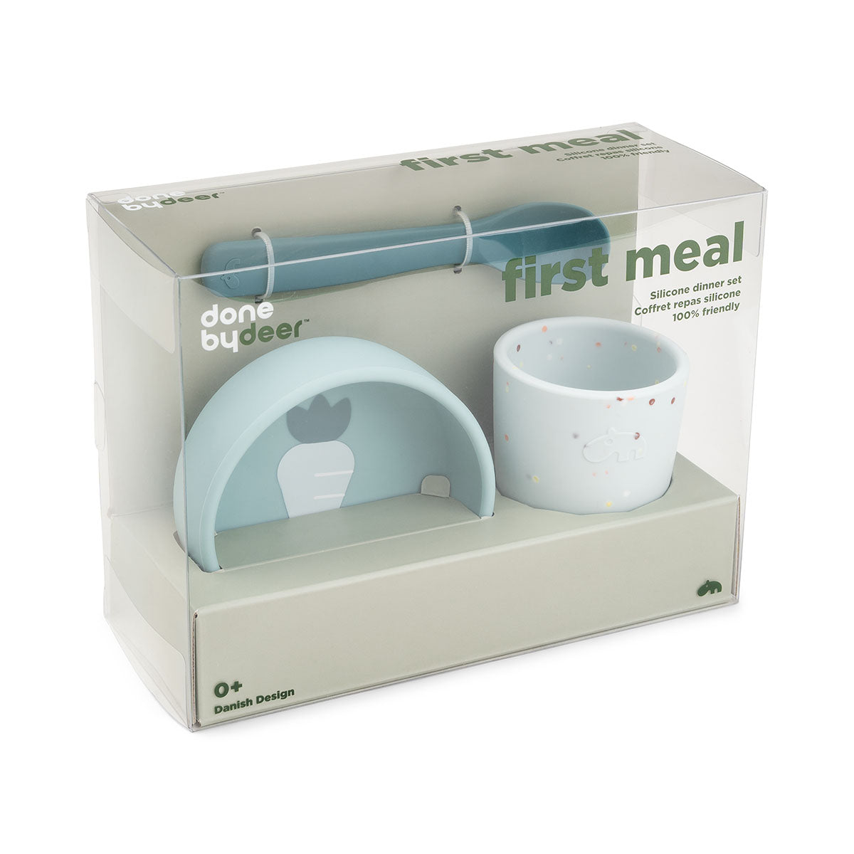 Silicone first meal set - Blue