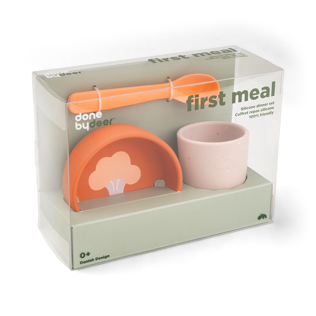 Silicone first meal set - Papaya