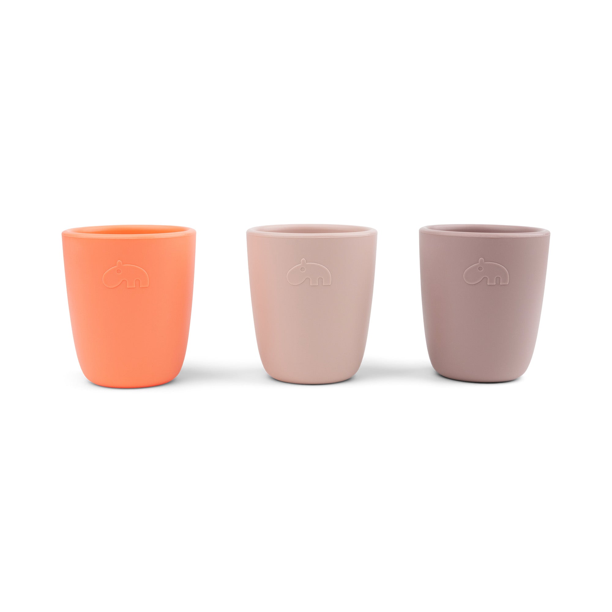 Silicone mini mug 3-pack - Powder mix - Front