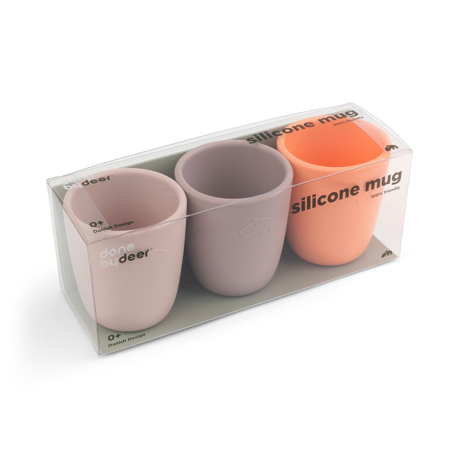Silicone mini mug 3-pack - Powder mix - Packaging