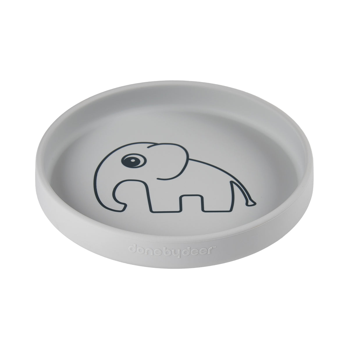 Silicone plate - Elphee - Grey - Front