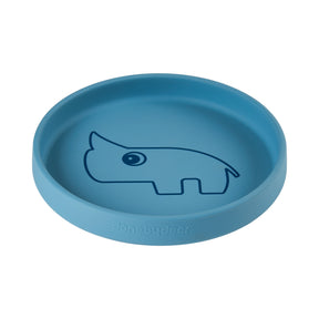Silicone plate - Nozo - Blue - Front