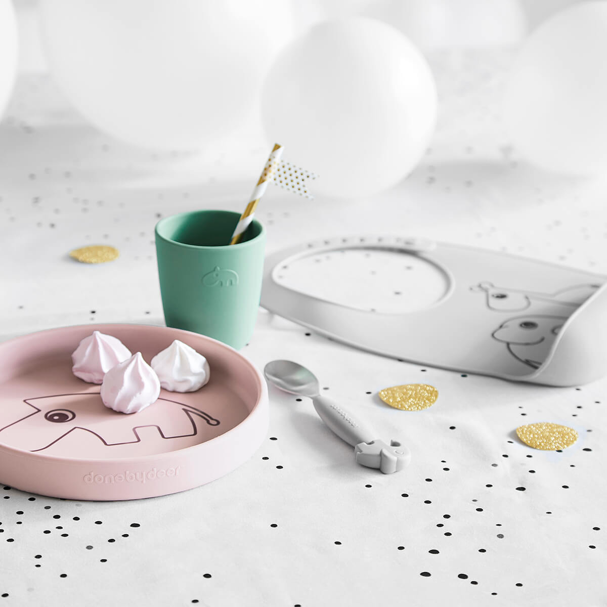 Assiette silicone - Ozzo - Rose