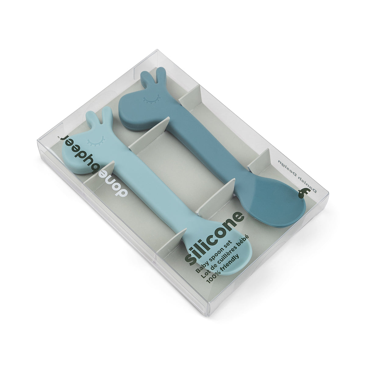 Cuillère silicone lot de 2 - Lalee - Bleu