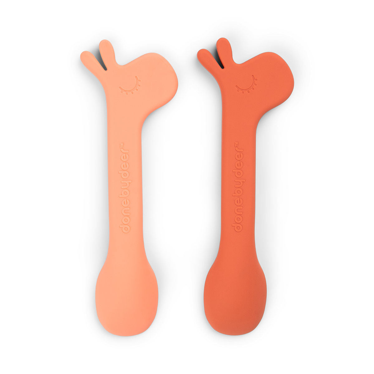 Silicone spoon 2-pack - Lalee - Papaya