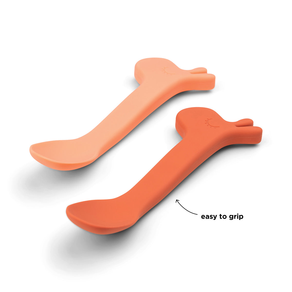 Cuillère silicone lot de 2 - Lalee - Papaye