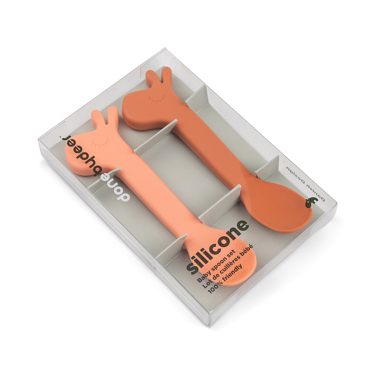 Cuillère silicone lot de 2 - Lalee - Papaye