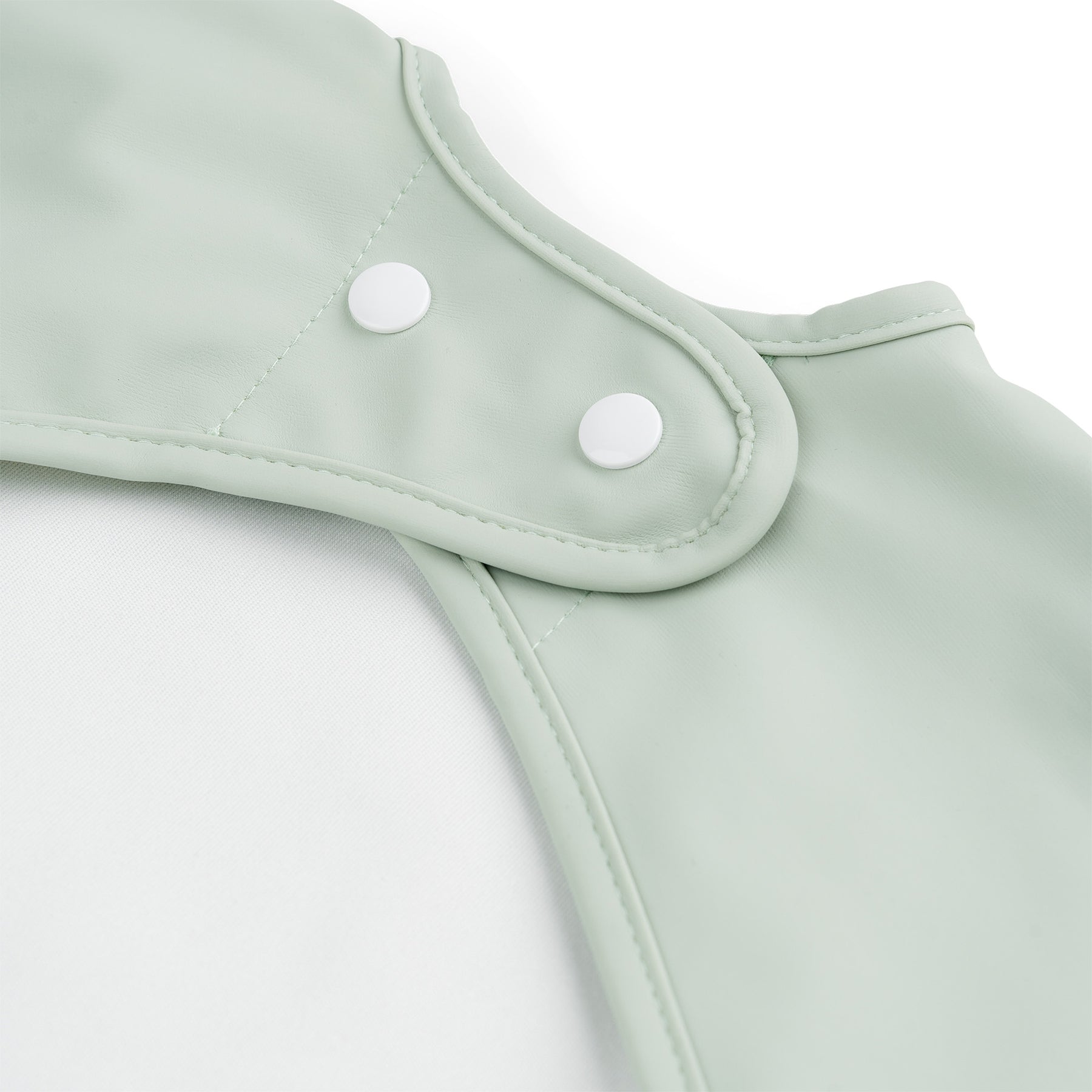 Sleeved pocket bib - Croco - Green - Detail