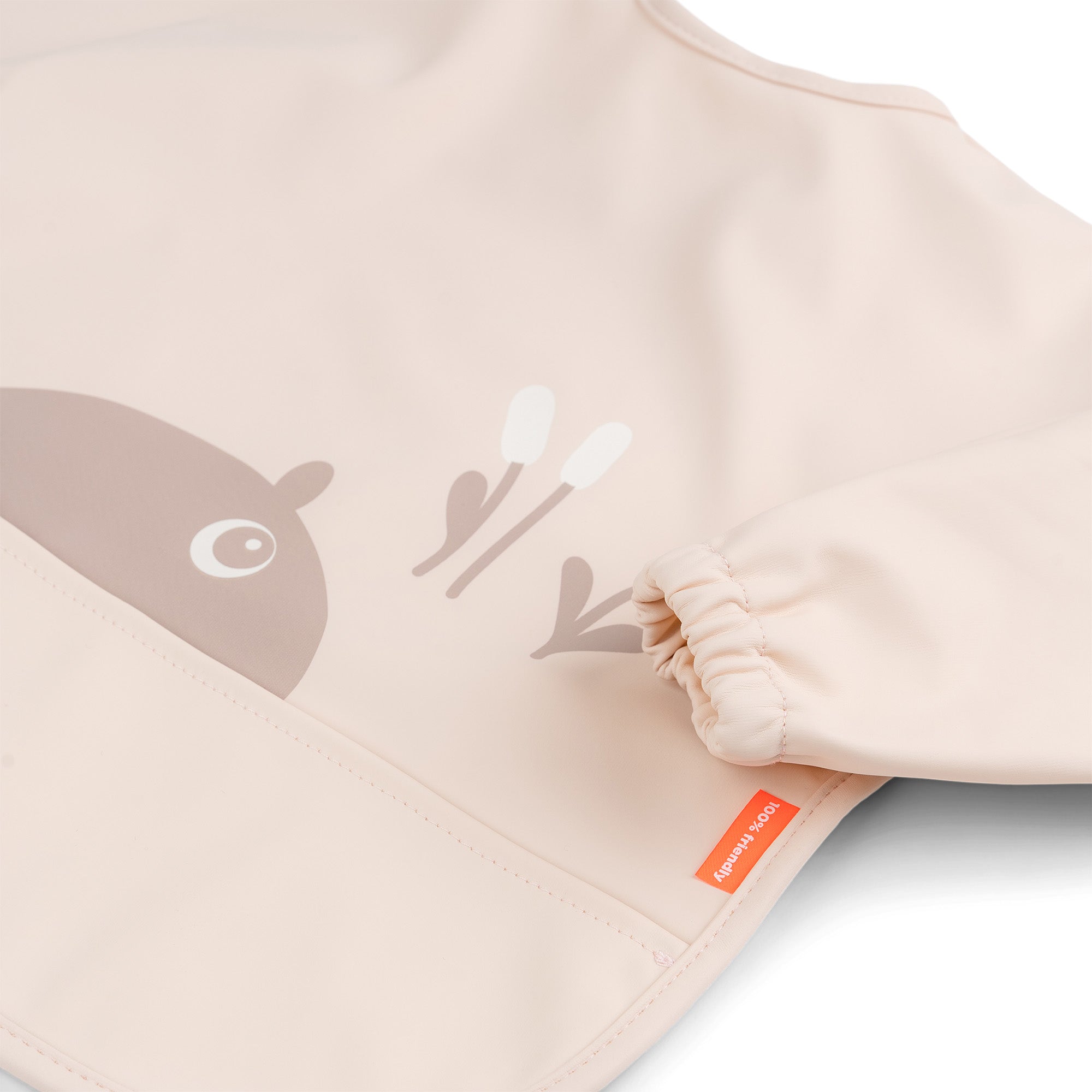 Sleeved pocket bib - Ozzo - Powder - Detail