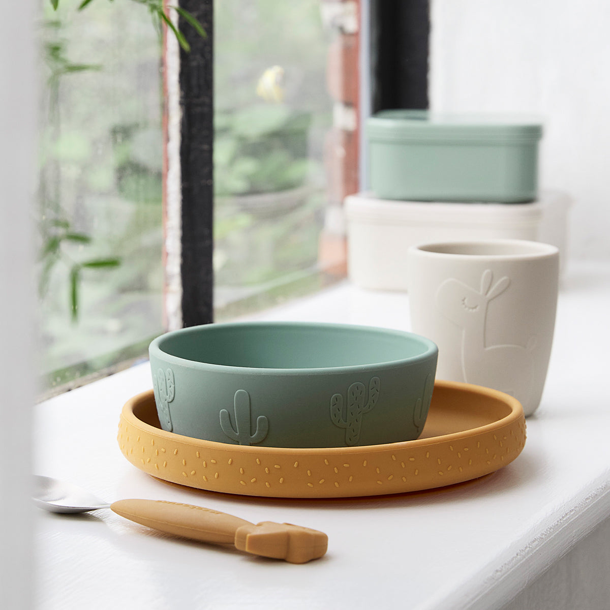 Stick & Stay dinner set - Lalee - Colour mix - Lifestyle