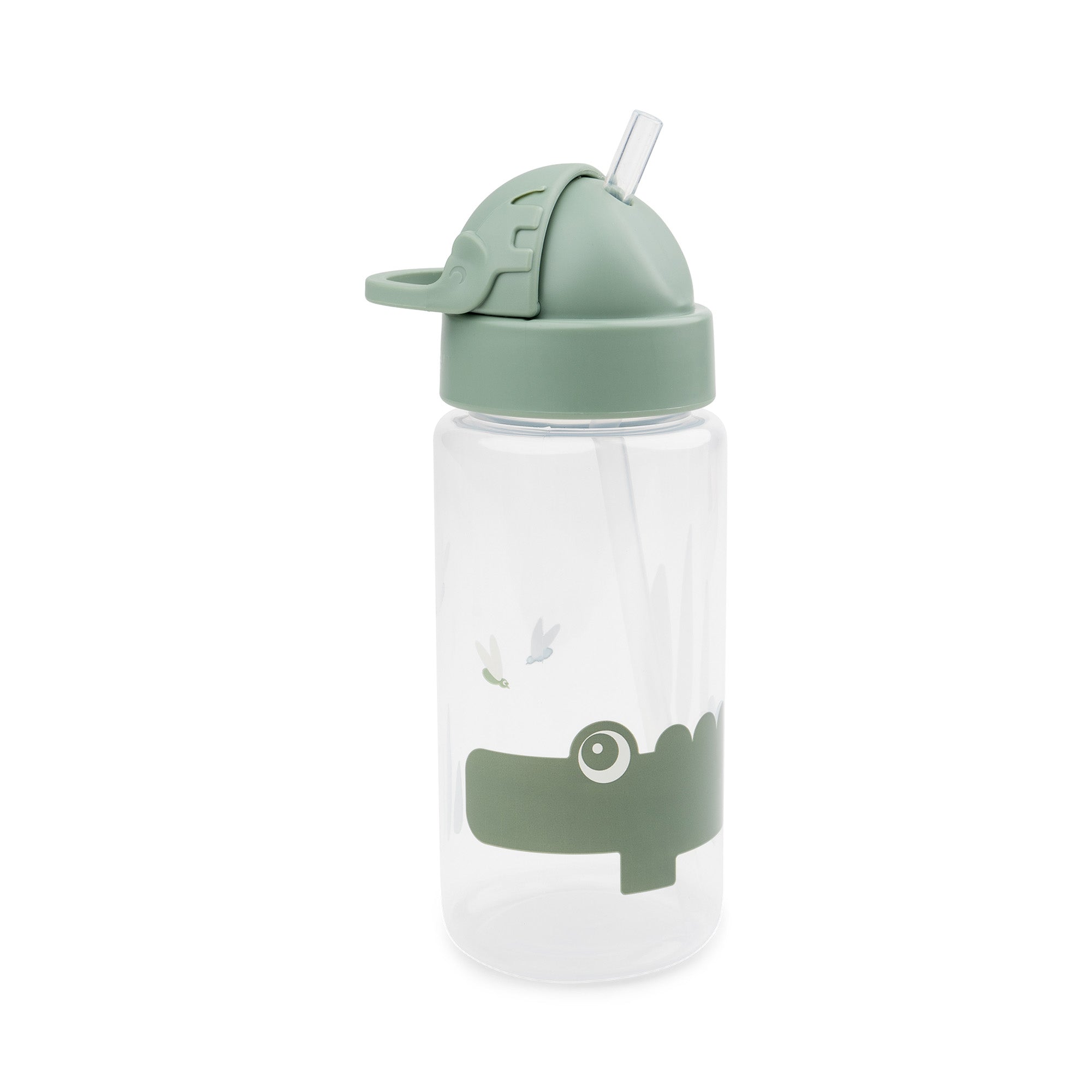 Straw bottle - Croco - Green - Front