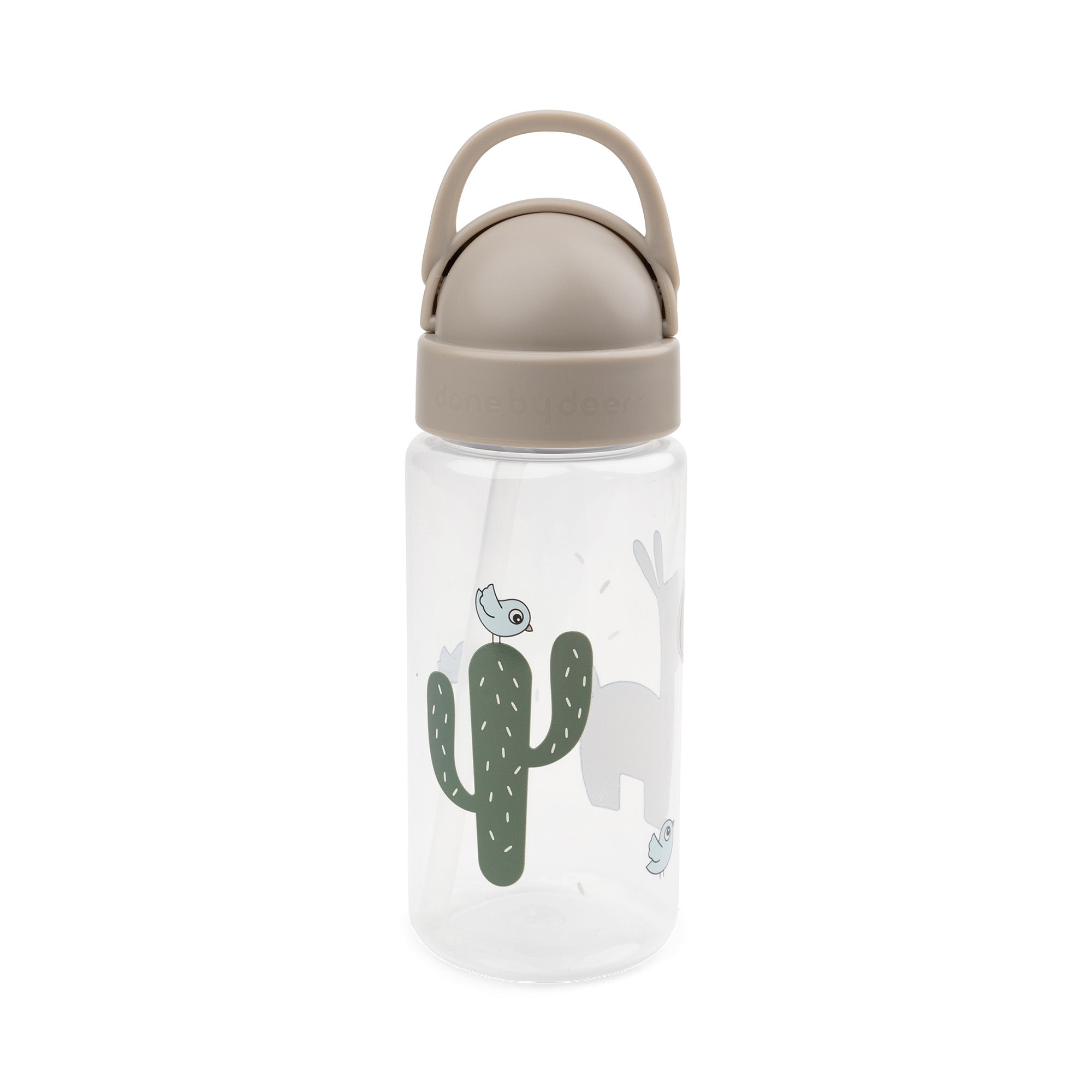 Straw bottle - Lalee - Sand - Back