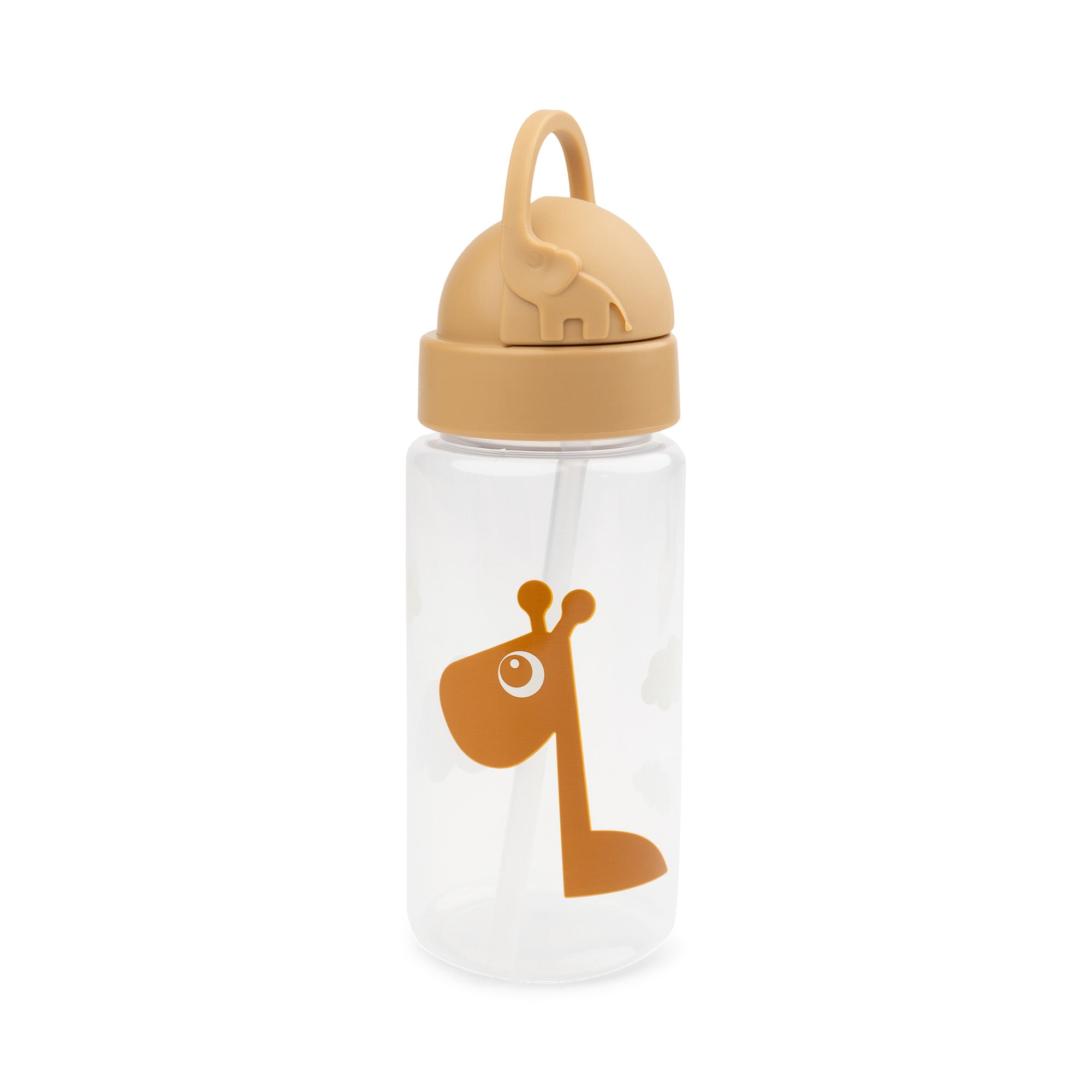 Straw bottle - Raffi - Mustard - Front