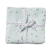 Swaddle 2-pack - Dreamy dots - Blue - Front