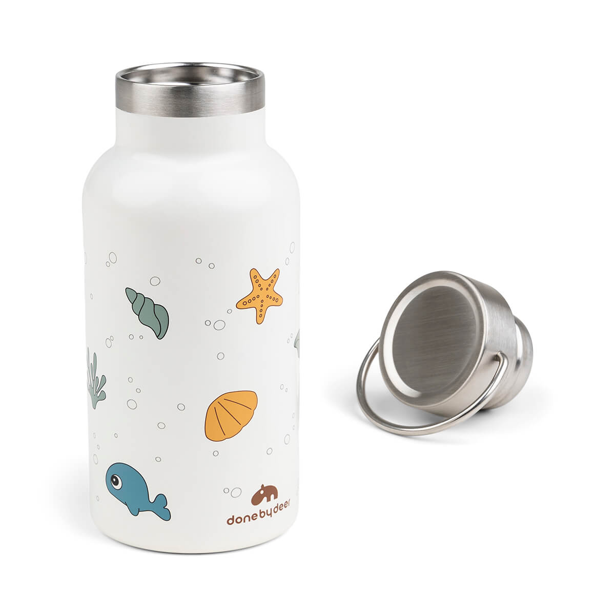 Gourde thermo inox - Sea friends - Beige