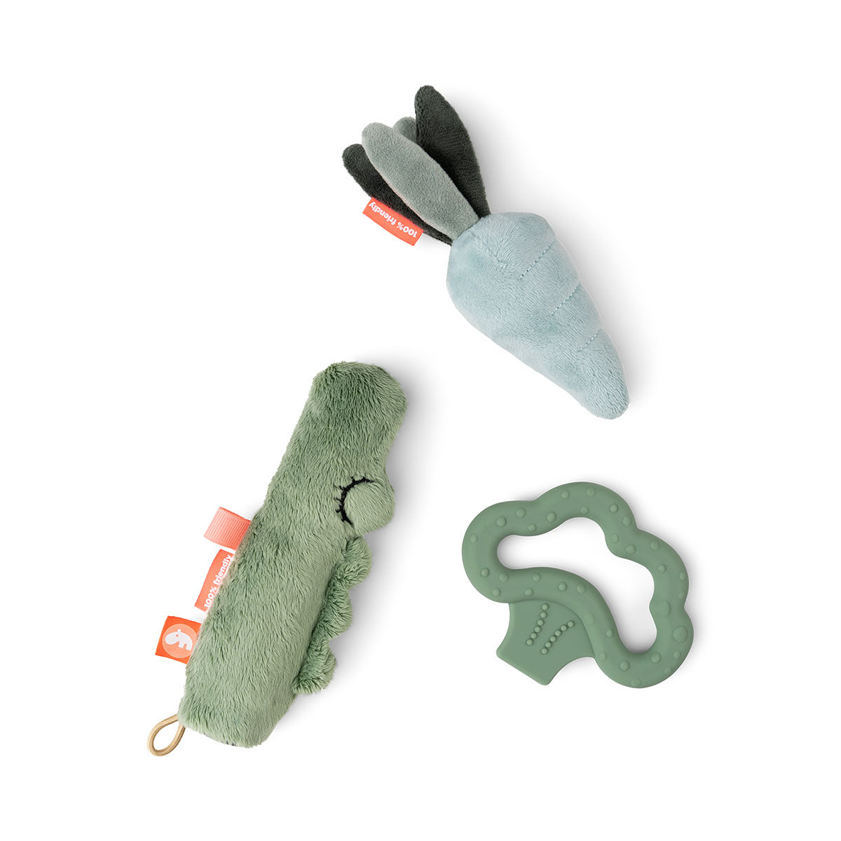バウ 【新品未開封】done by deer activity Tiny activity toy set 3 pcs - Croco - Green – Shop at Done
