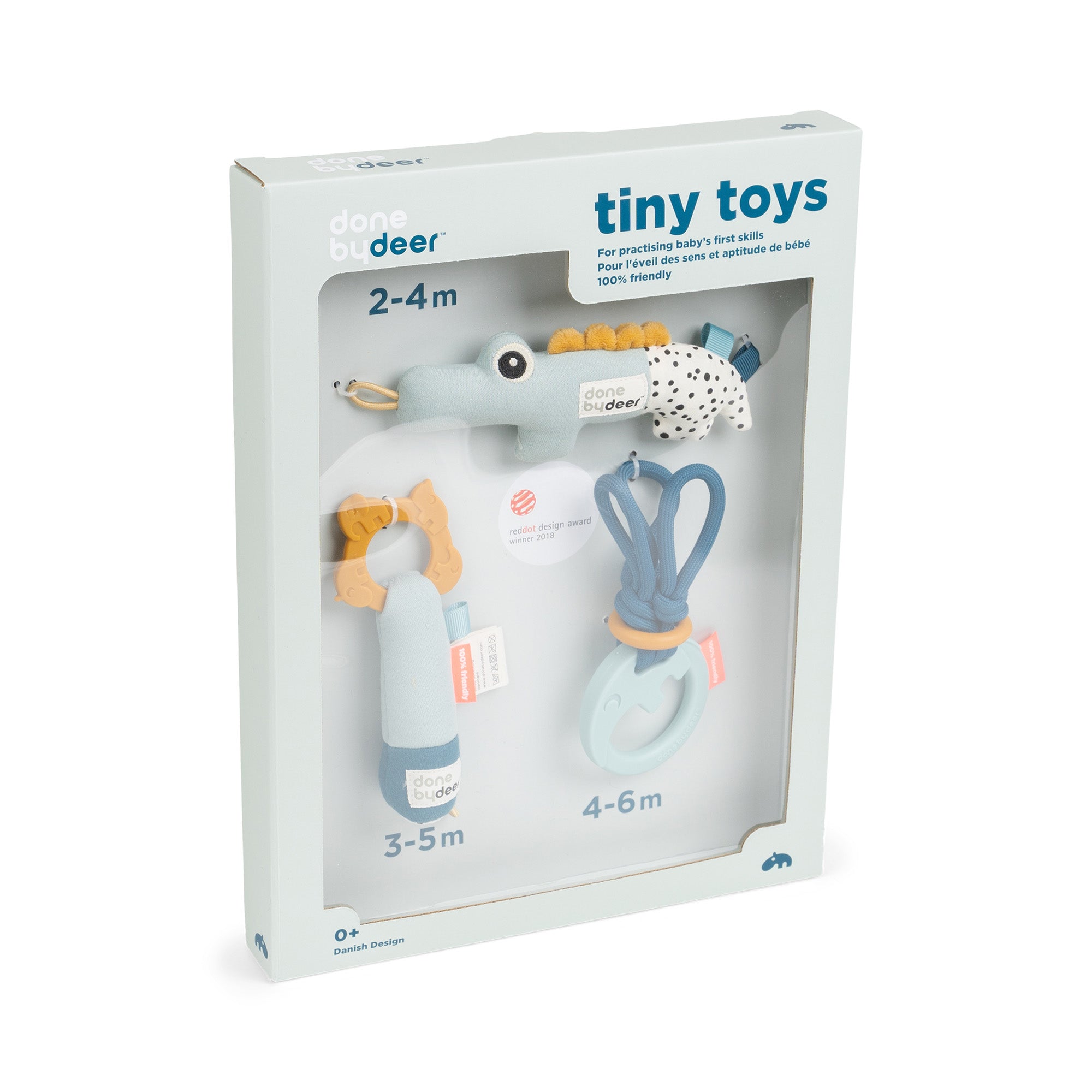 Tiny activity toys gift set - Deer friends - Blue - Packaging