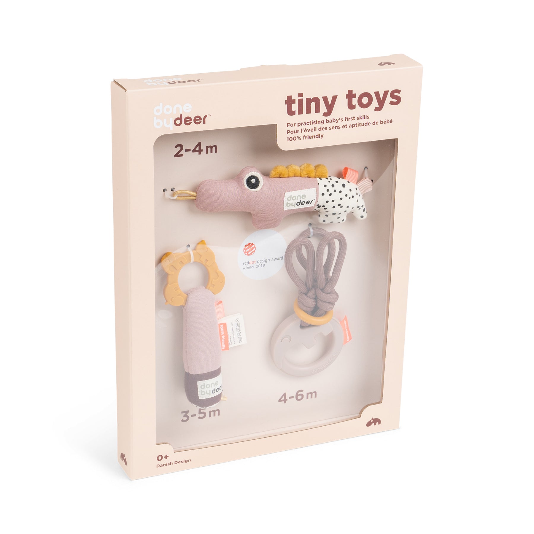 Tiny activity toys gift set - Deer friends - Powder - Packaging
