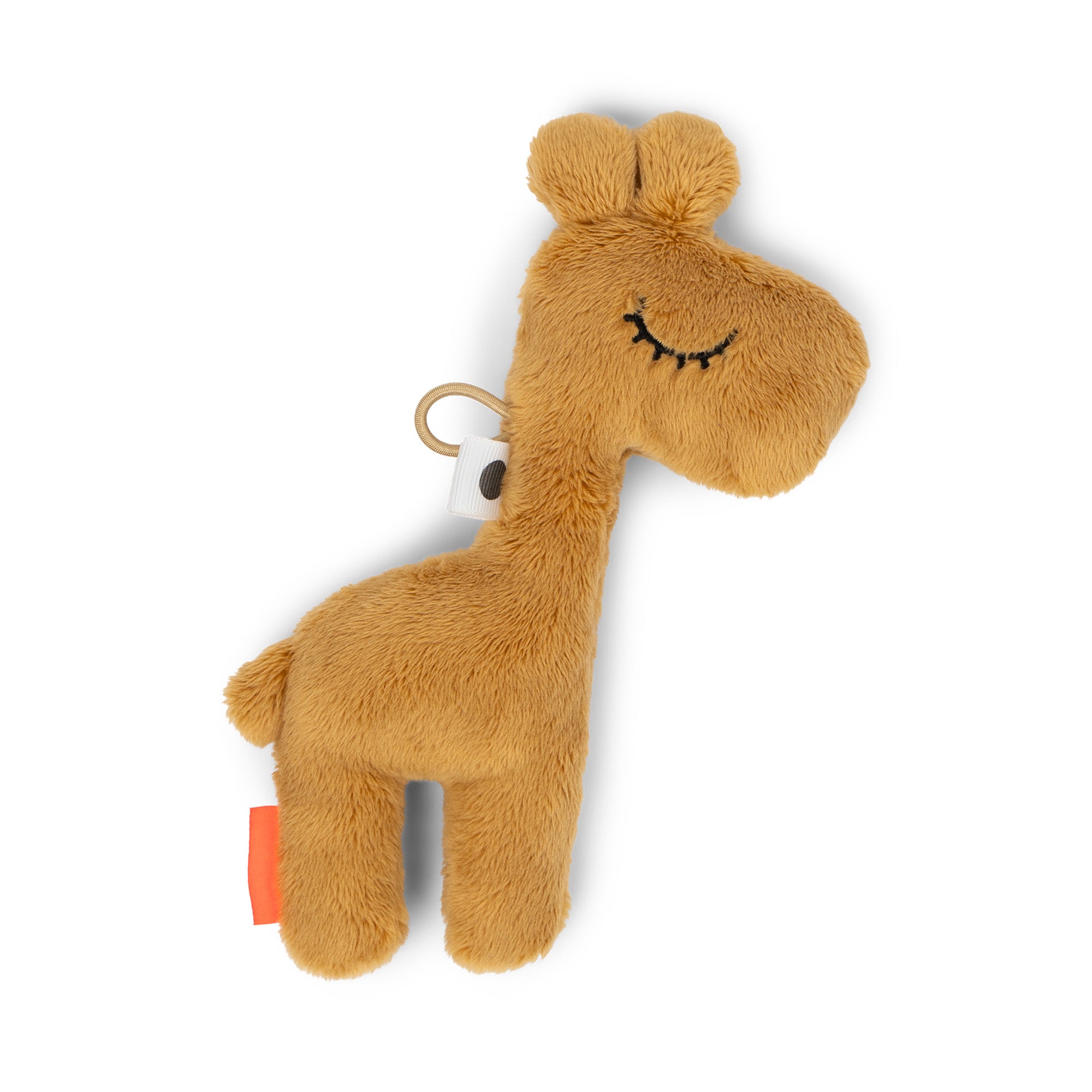 Tiny sensory rattle - Raffi - Mustard - Back