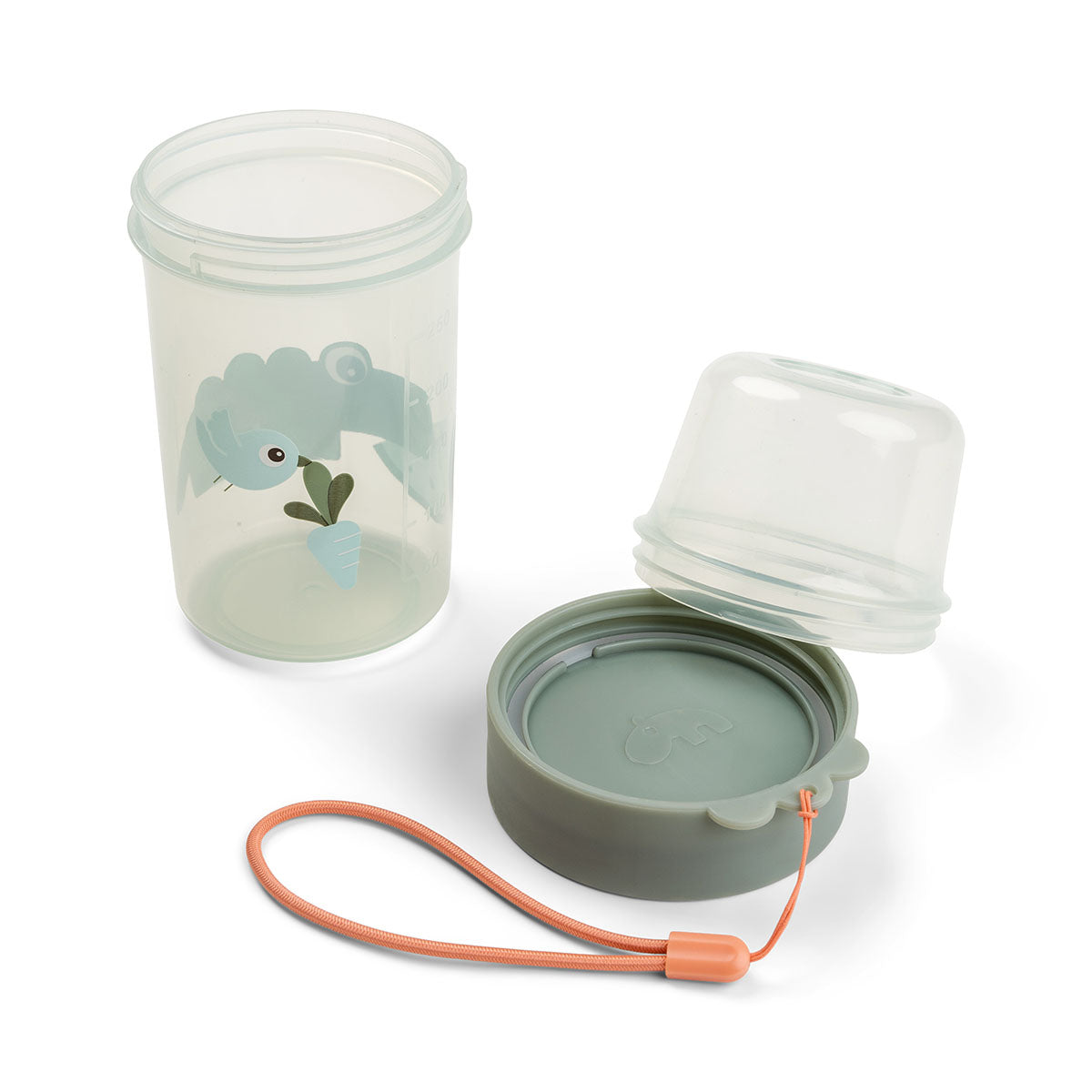 To go 2-way snack container L - Croco - Green