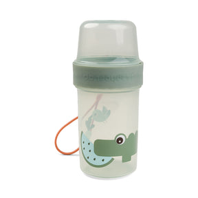 To go 2-way snack container L - Croco - Green
