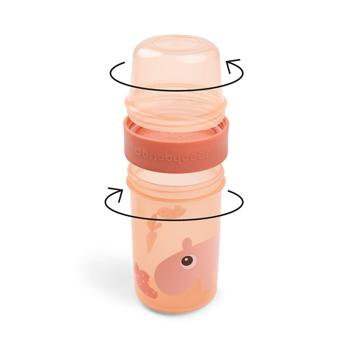 To go 2-way snack container L - Ozzo - Papaya – Shop at Done
